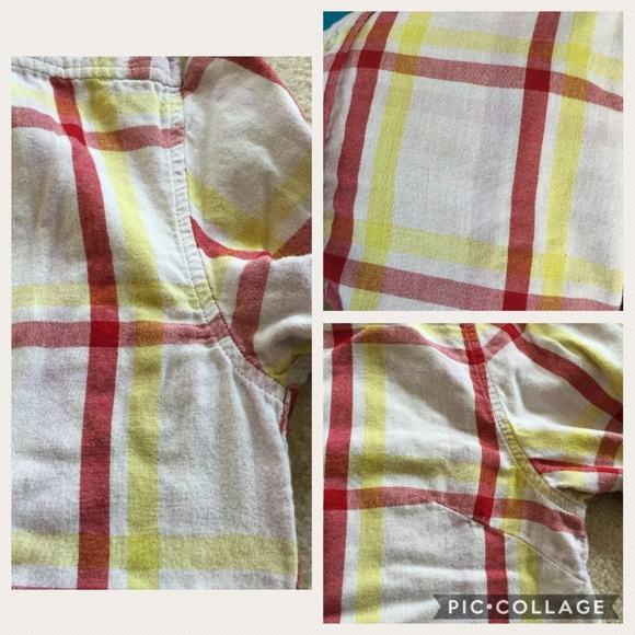 Jachs Girlfriend M Plaid Button Down Long Roll Slv - Picture 3 of 8
